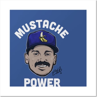 Kike Hernandez Mustache Power Posters and Art